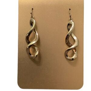 Erica Lyons gold tone spiral earrings. NWT